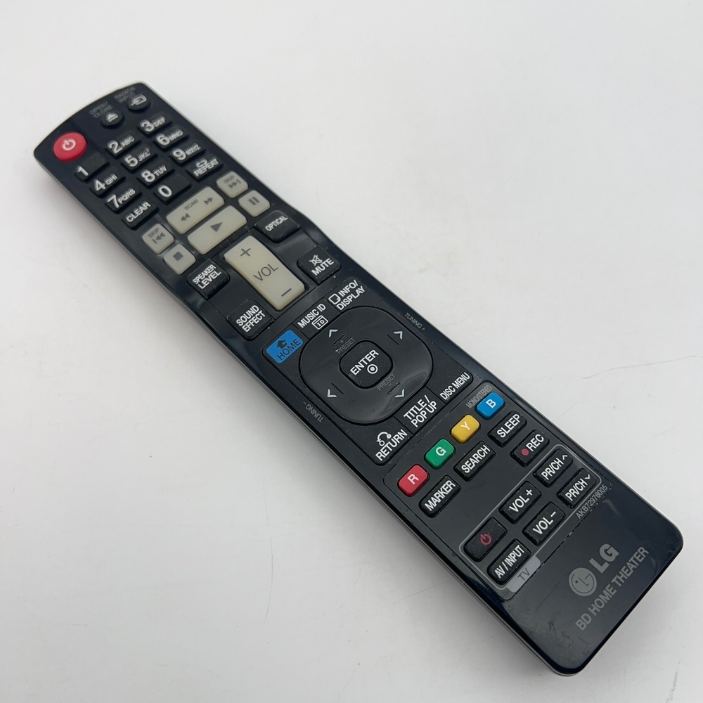 LG AKB72976005 BD Home Theater Remote Control Black OEM Replacement